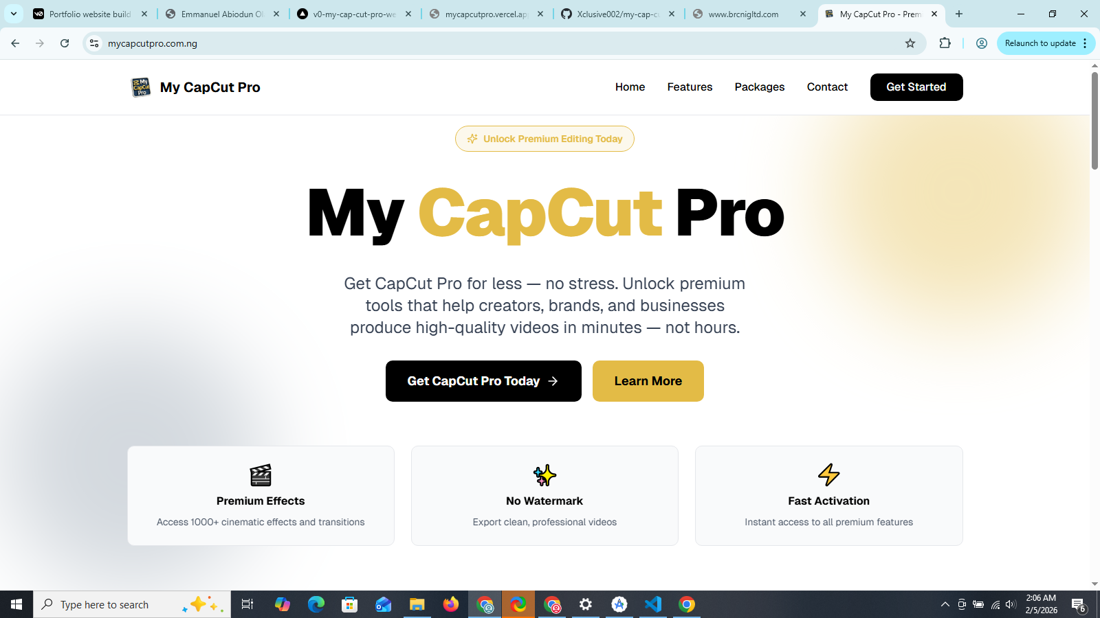 My CapCut Pro